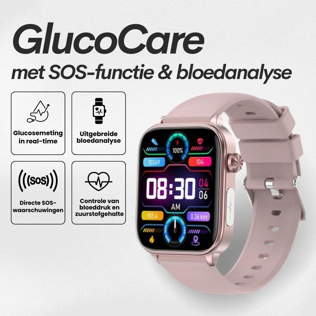 GlucoCare SOS - met SOS-functie incl. valdetectie & gecertificeerde bloedsuikermeting