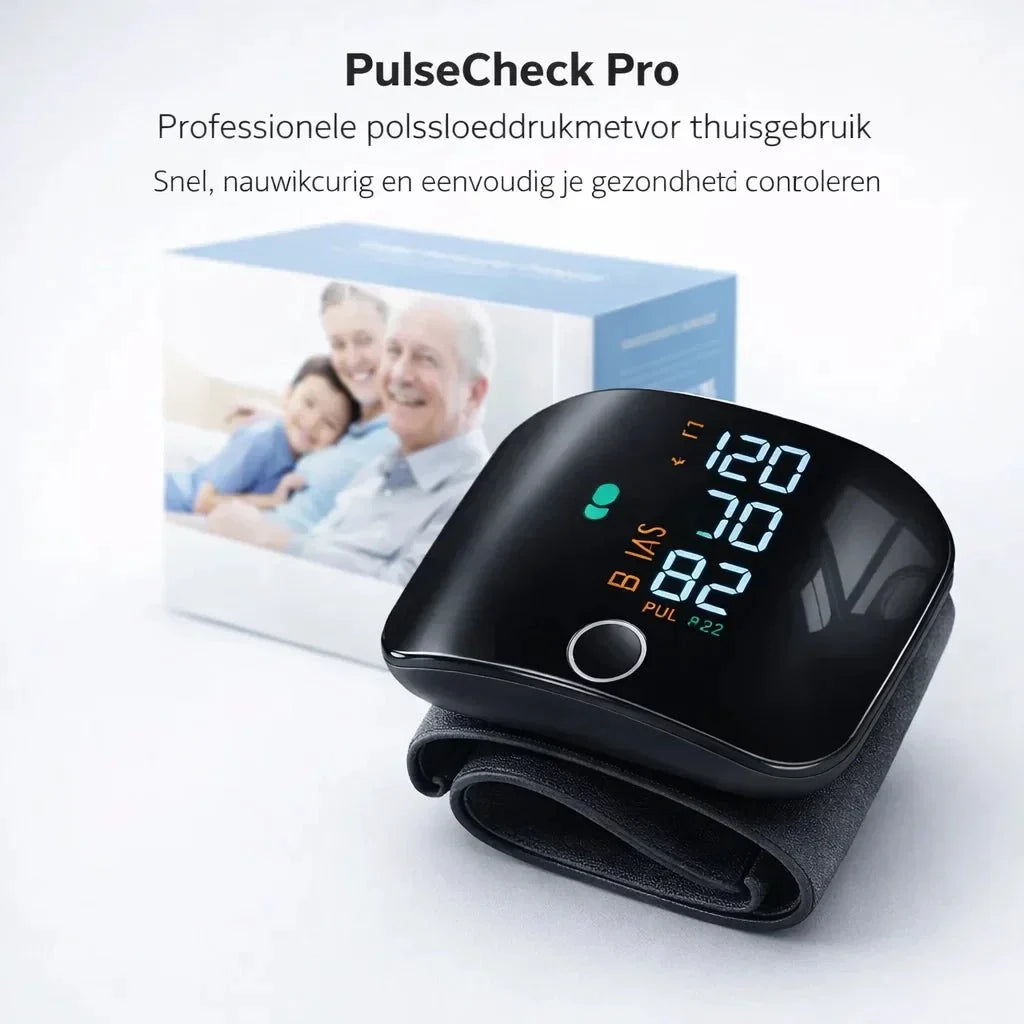 PulseCheck Pro – Meet je bloeddruk helder en zonder twijfel