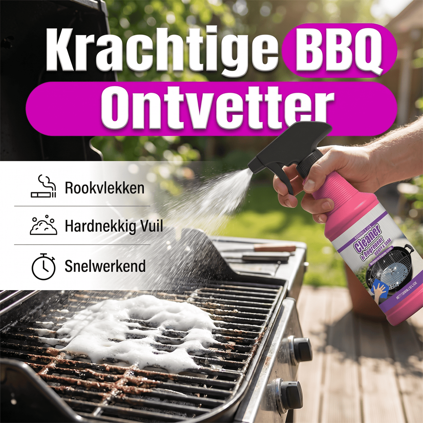 GrillFresh — Hardnekkig BBQ-vet weg in minuten