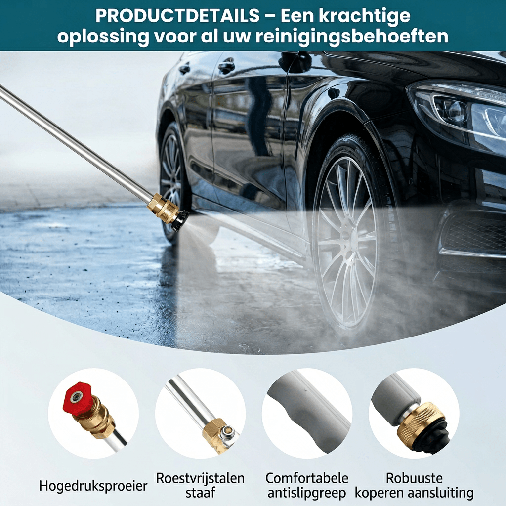 AquaForce — Krachtig schoonmaken zonder hogedrukreiniger