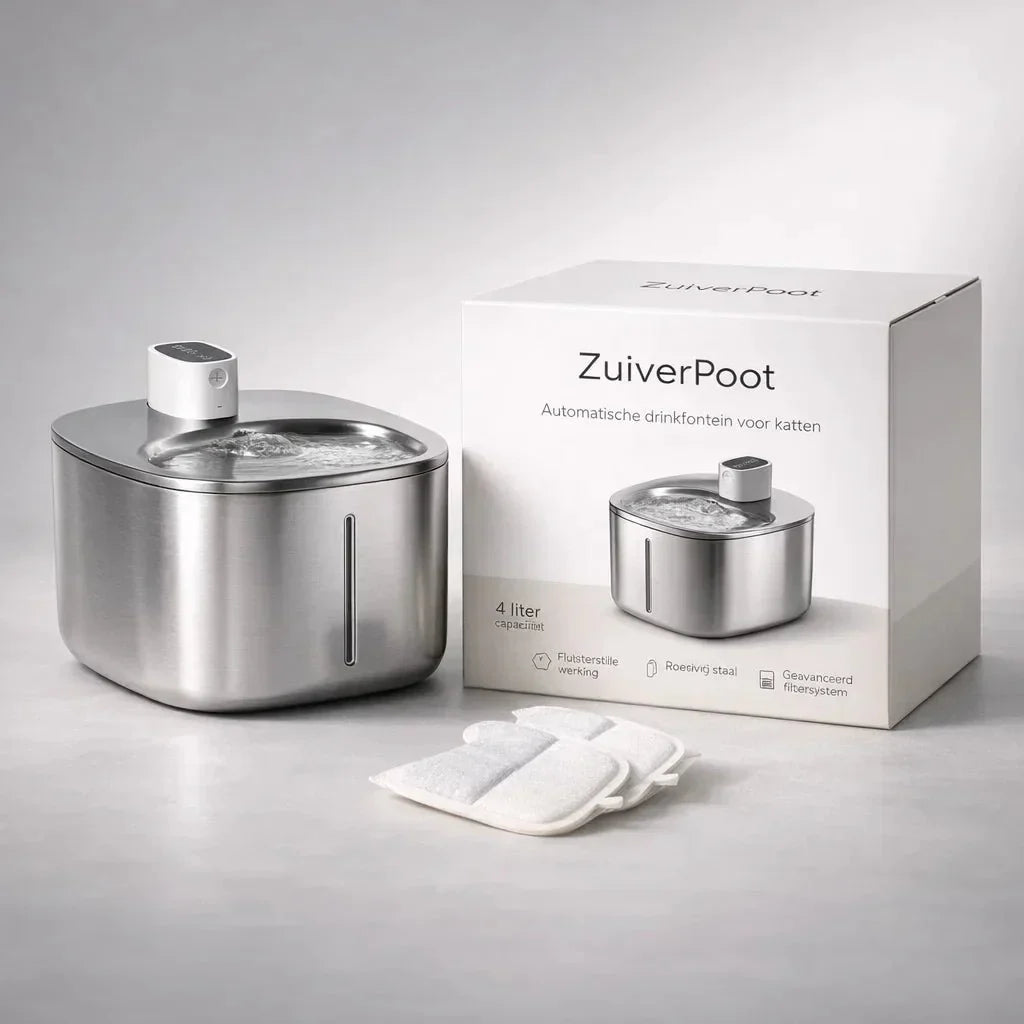 ZuiverPoot – Stromend, gefilterd water voor een gezondere kat