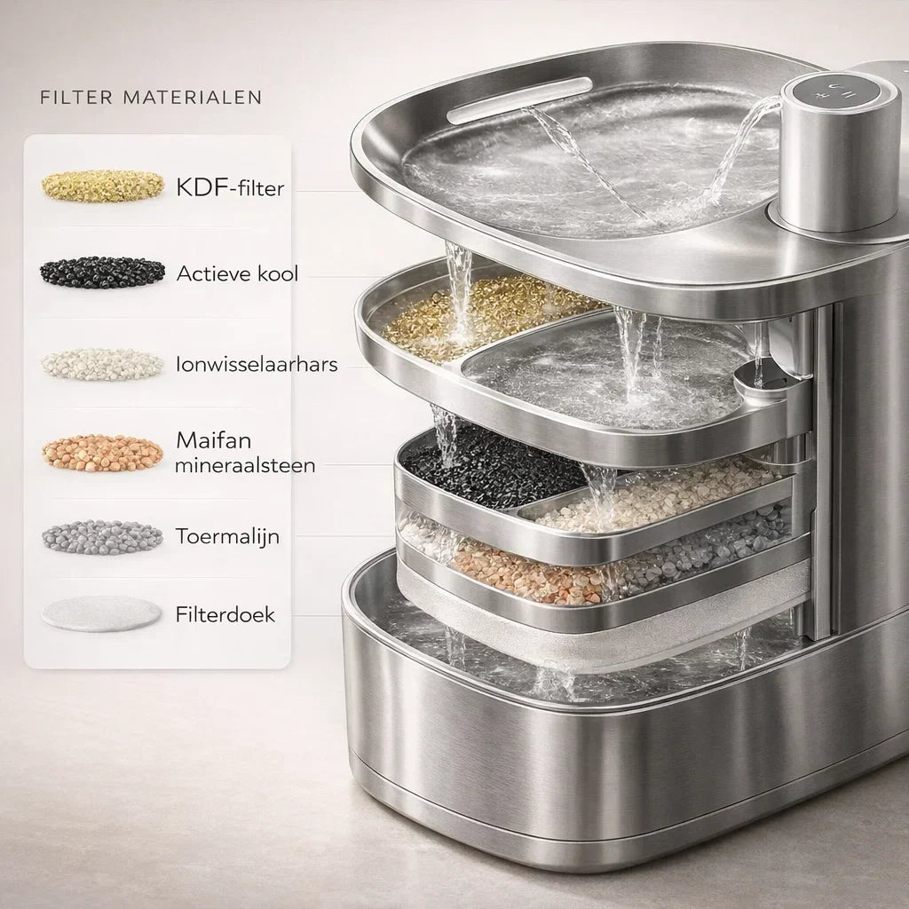 ZuiverPoot – Stromend, gefilterd water voor een gezondere kat
