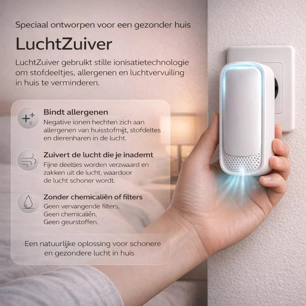 LuchtZuiver – Schone lucht in huis, zonder filters of gedoe