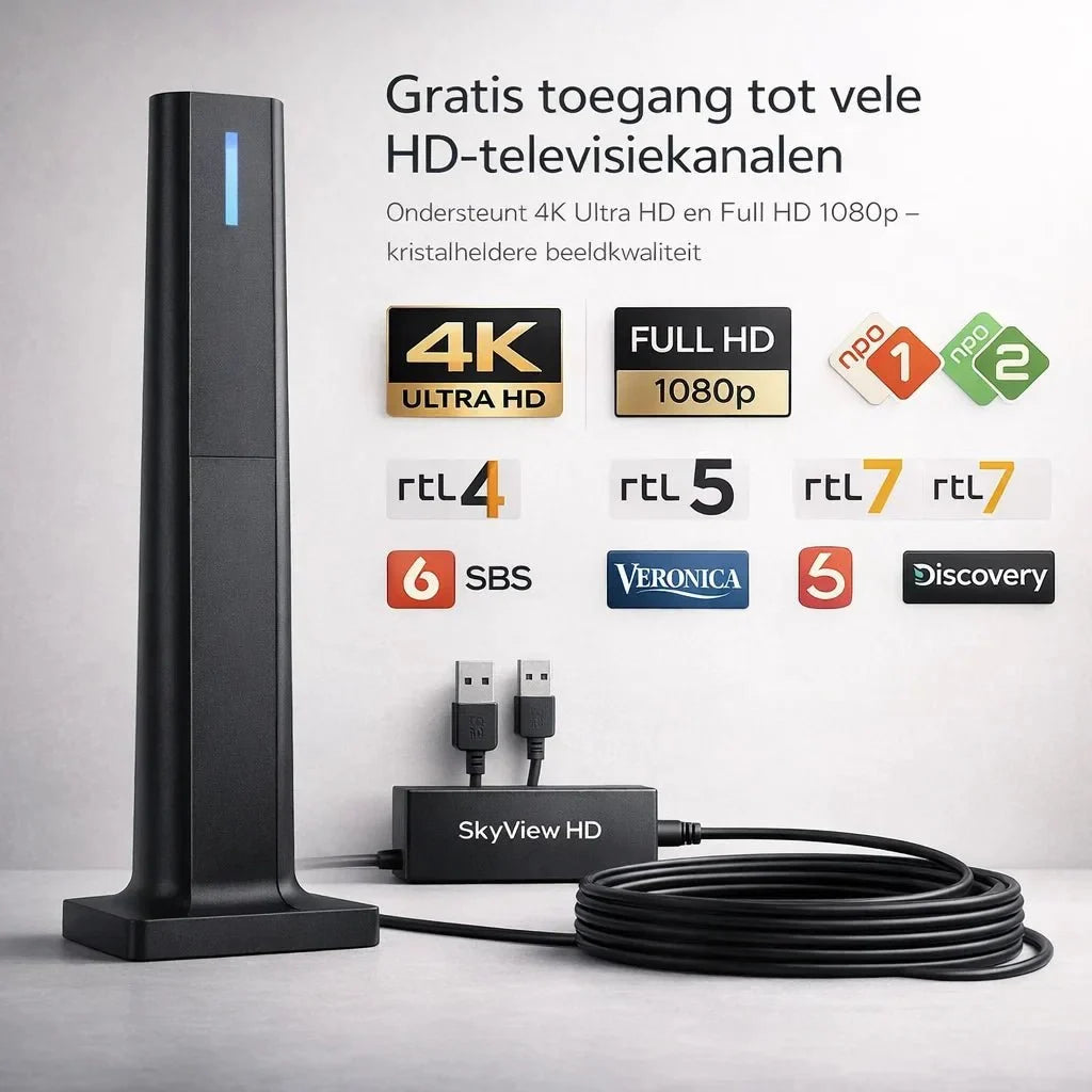 SkyView HD – Gratis tv kijken zonder kabel of abonnement