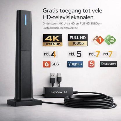 SkyView HD – Gratis tv kijken zonder kabel of abonnement