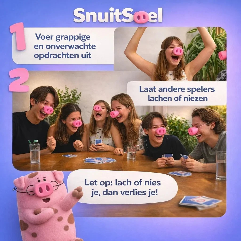 SnuitSpel – Het spel waarbij lachen verliezen betekent