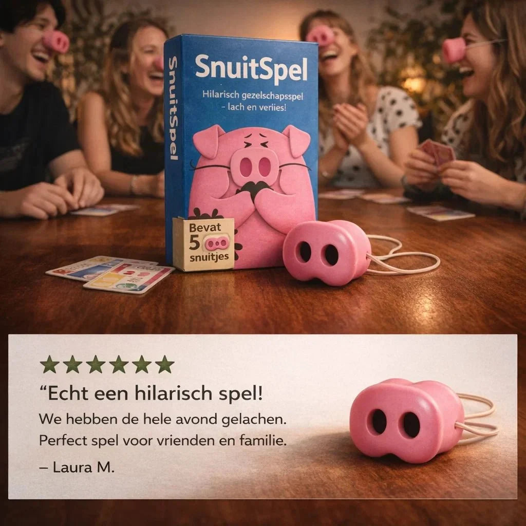 SnuitSpel – Het spel waarbij lachen verliezen betekent