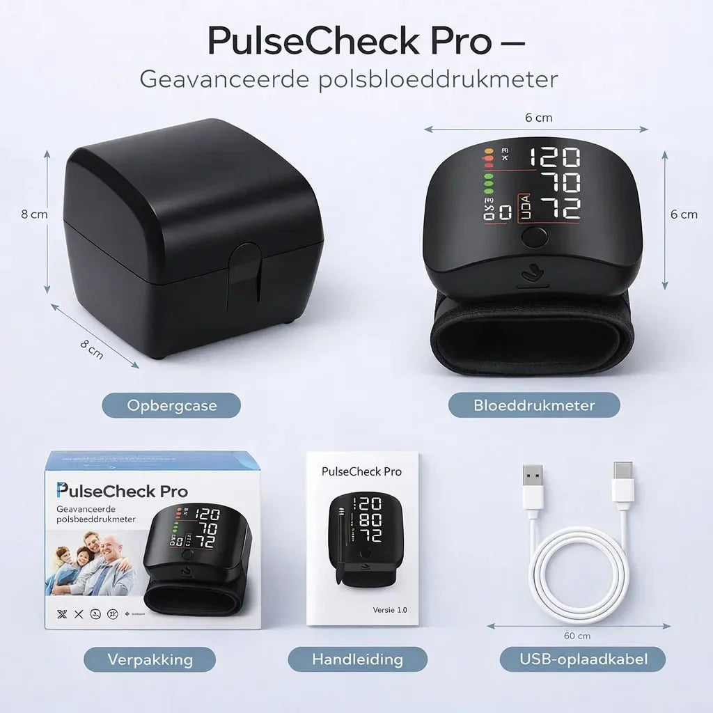 PulseCheck Pro – Meet je bloeddruk helder en zonder twijfel