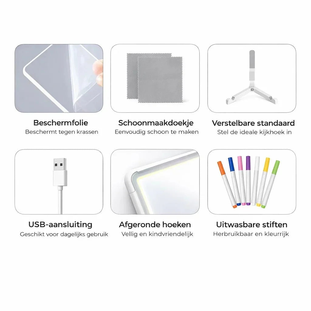 GlowBoard – Creatief tekenen zonder rommel