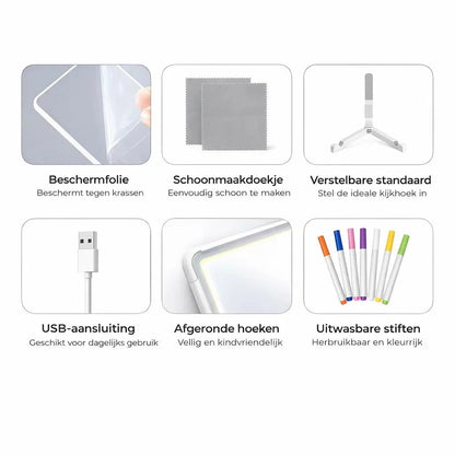 GlowBoard – Creatief tekenen zonder rommel